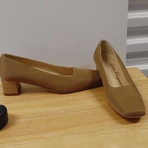 Vintage Salvatore Ferragamo Block Heels